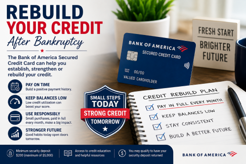 Bank of America Secured Credit Card After Bankruptcy: Can It Help Rebuild Your Credit?